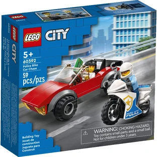 Конструктор LEGO City Переслідування автомобіля на поліцейському мотоциклі