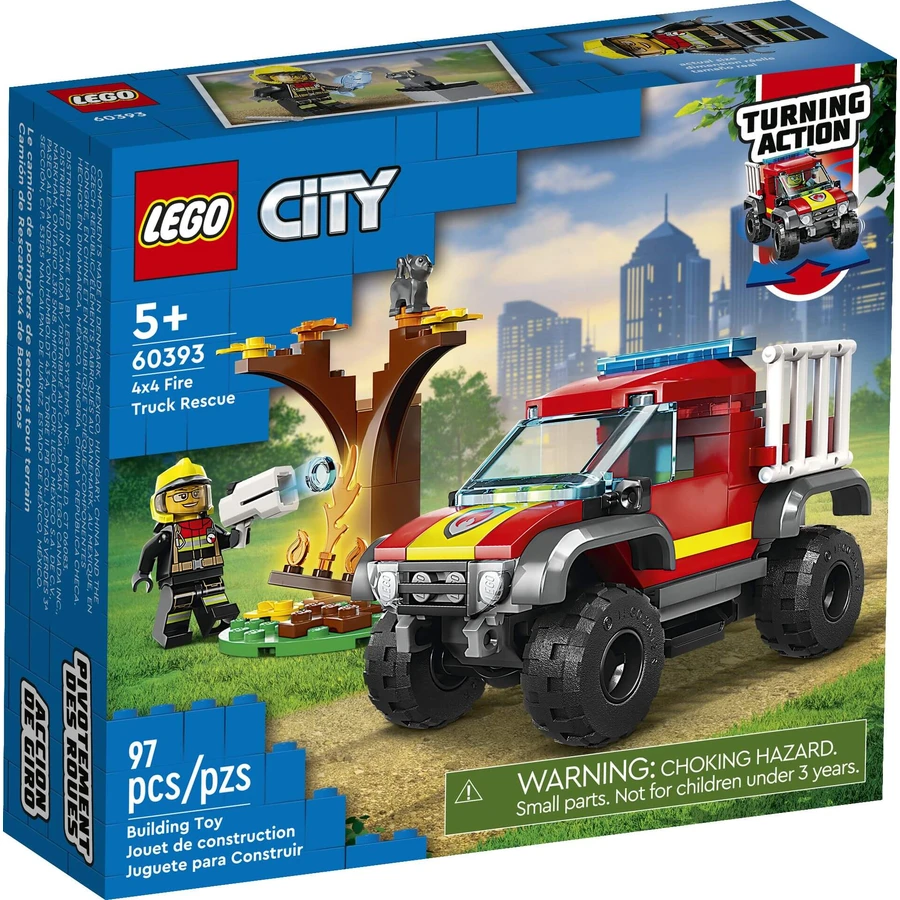 Конструктор LEGO City Пожарно-спасательный внедорожник 97 деталей: цены и характеристики
