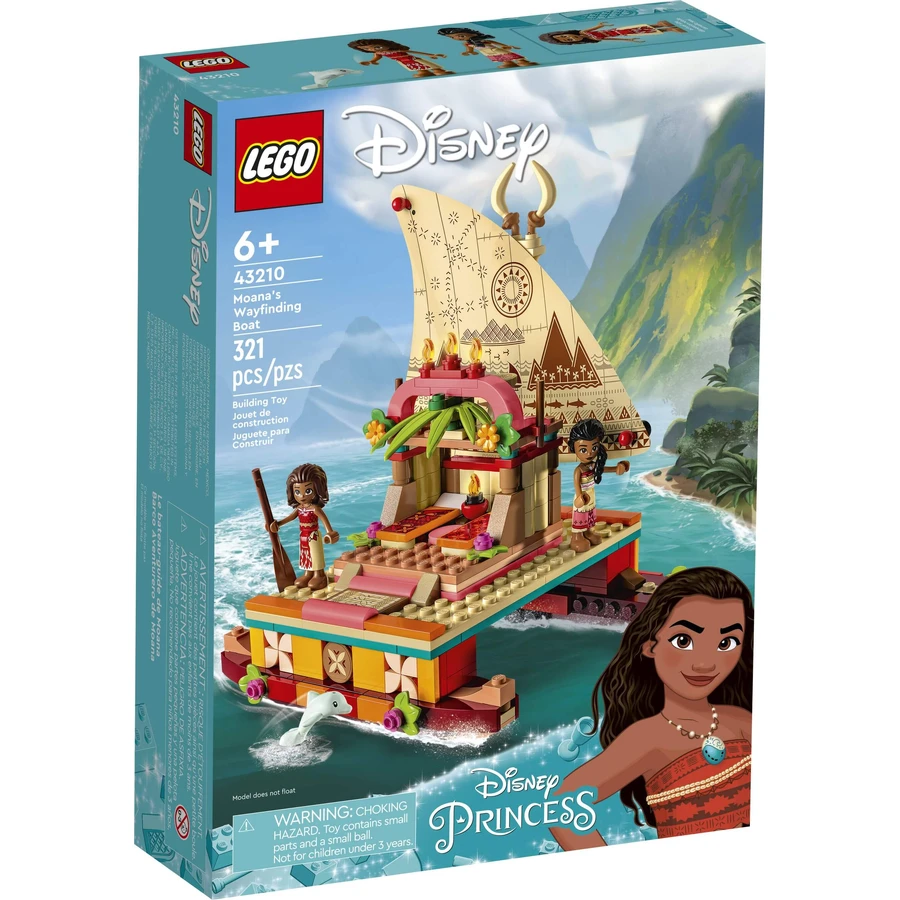 Конструктор LEGO Disney Princess Поисковая лодка Ваяны 321 деталь: цены и характеристики