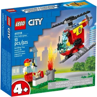 Конструктор LEGO City Пожежний гелікоптер 53 деталі