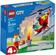 Конструктор LEGO City Пожежний гелікоптер 53 деталі