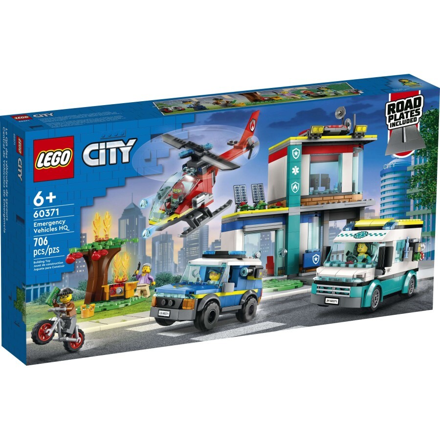 Конструктор LEGO City Центр управления спасательным транспортом 706 деталей: цены и характеристики