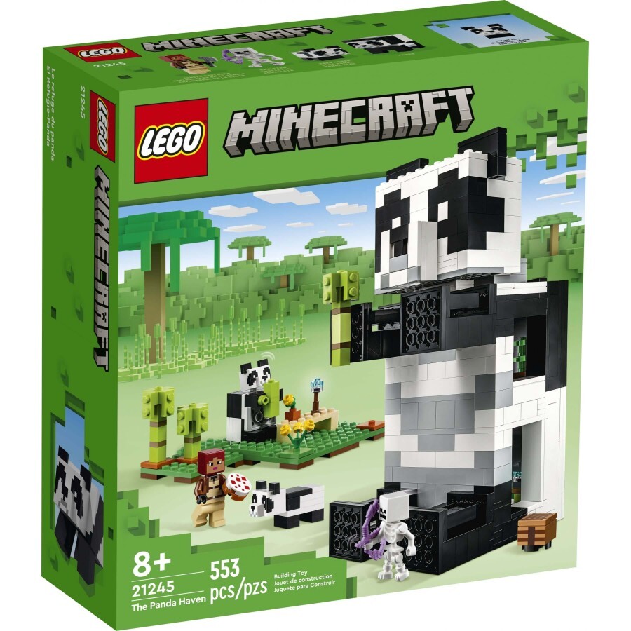 Конструктор LEGO Minecraft Помешкання панди 553 деталі: ціни та характеристики