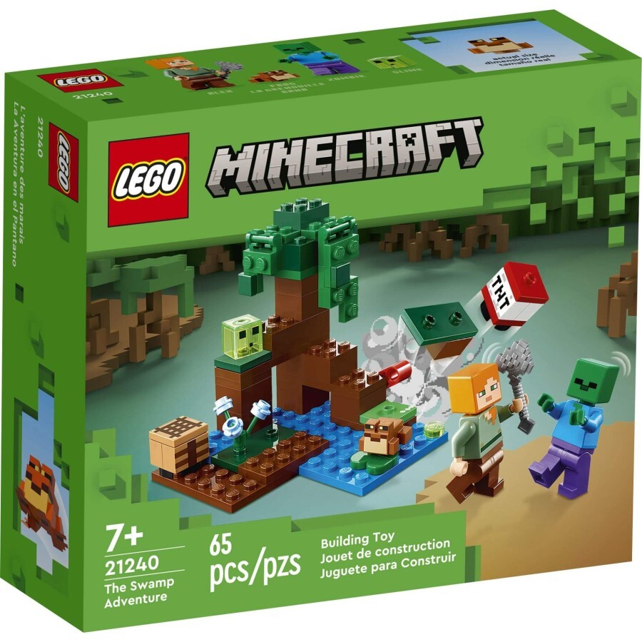 Конструктор LEGO Minecraft Пригоди на болоті 65 деталей: ціни та характеристики