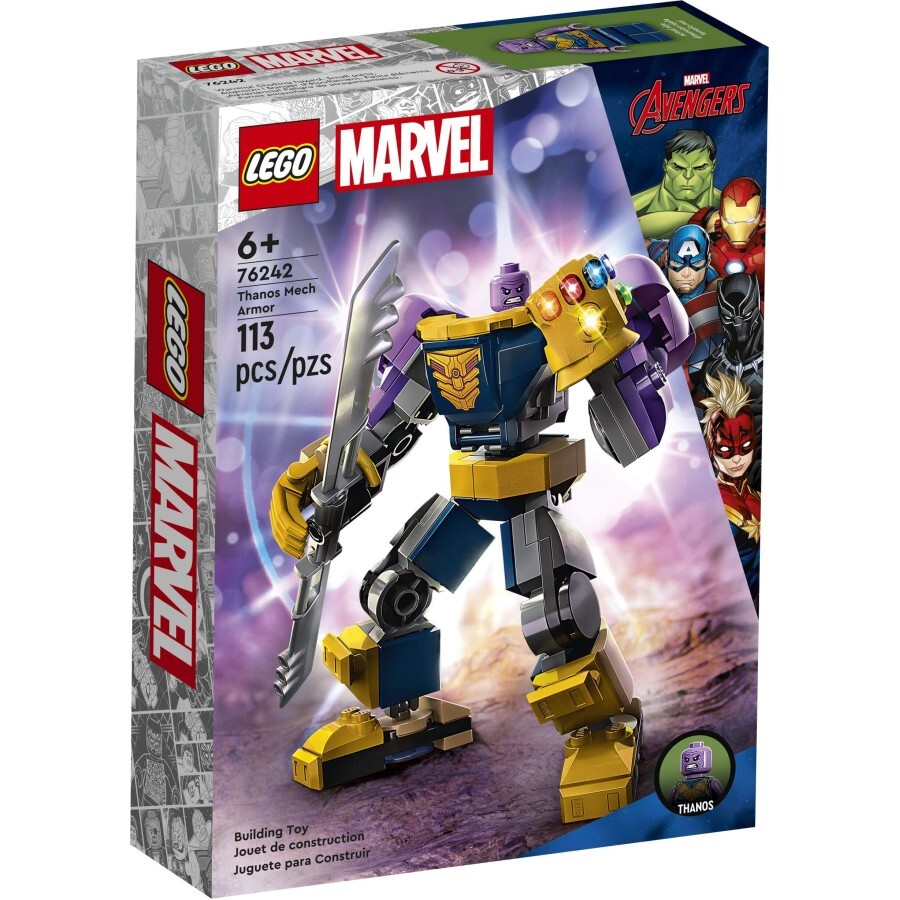 Конструктор LEGO Super Heroes Робоброня Таноса 113 деталей: цены и характеристики