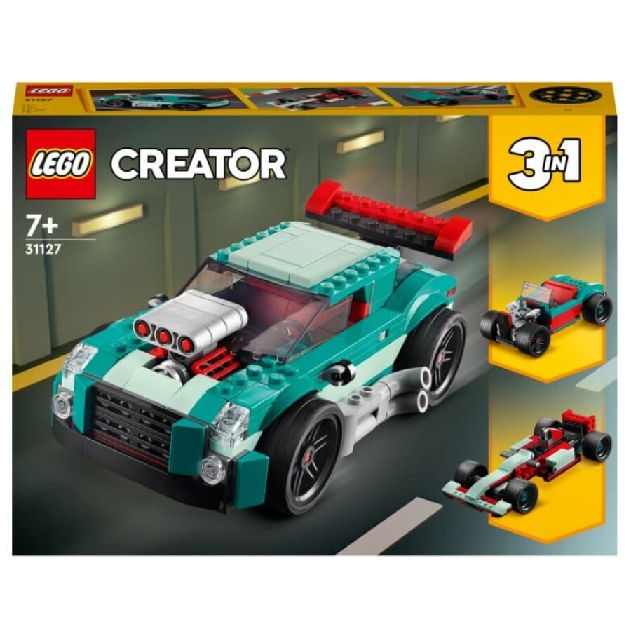 Конструктор LEGO Creator Вуличні перегони 258 деталей: ціни та характеристики