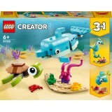 Конструктор LEGO Creator Дельфін та черепаха 137 деталей