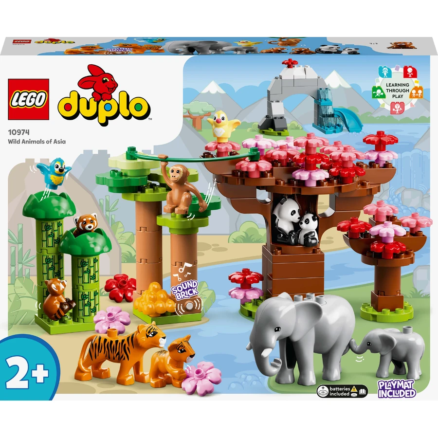 Конструктор LEGO DUPLO Town Дикие животные Азии 117 деталей: цены и характеристики