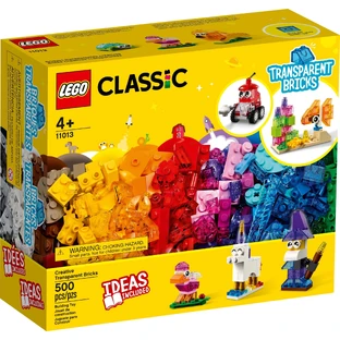 Конструктор LEGO Classic Прозорі кубики для творчості 500 деталей