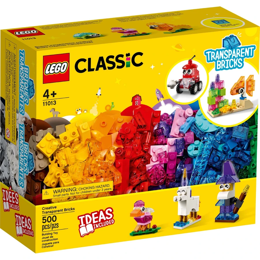 Конструктор LEGO Classic Прозорі кубики для творчості 500 деталей: ціни та характеристики