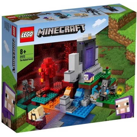 Конструктор LEGO Minecraft Разрушенный портал 316 деталей