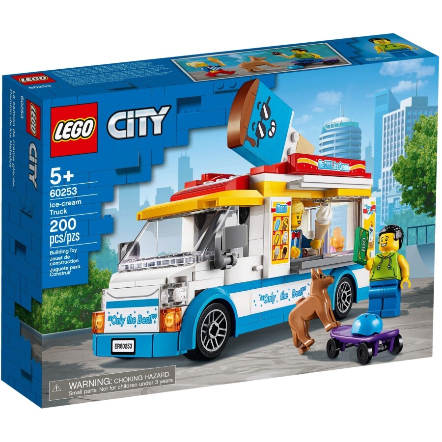 Конструктор LEGO City Great Vehicles Грузовик мороженщика 200 деталей: цены и характеристики