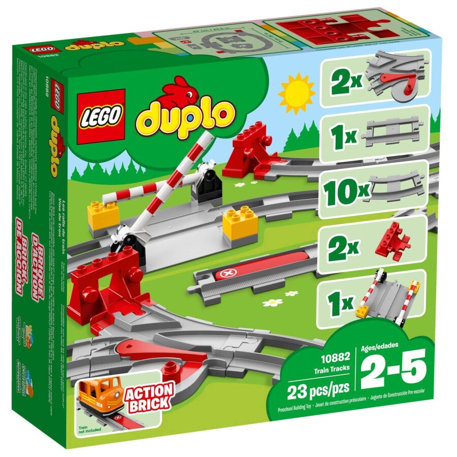 Конструктор LEGO DUPLO Town Рельсы 23 деталей: цены и характеристики
