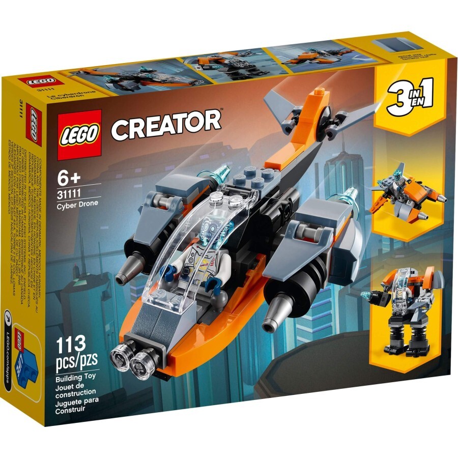 Конструктор LEGO Creator Кибердрон 113 деталей: цены и характеристики