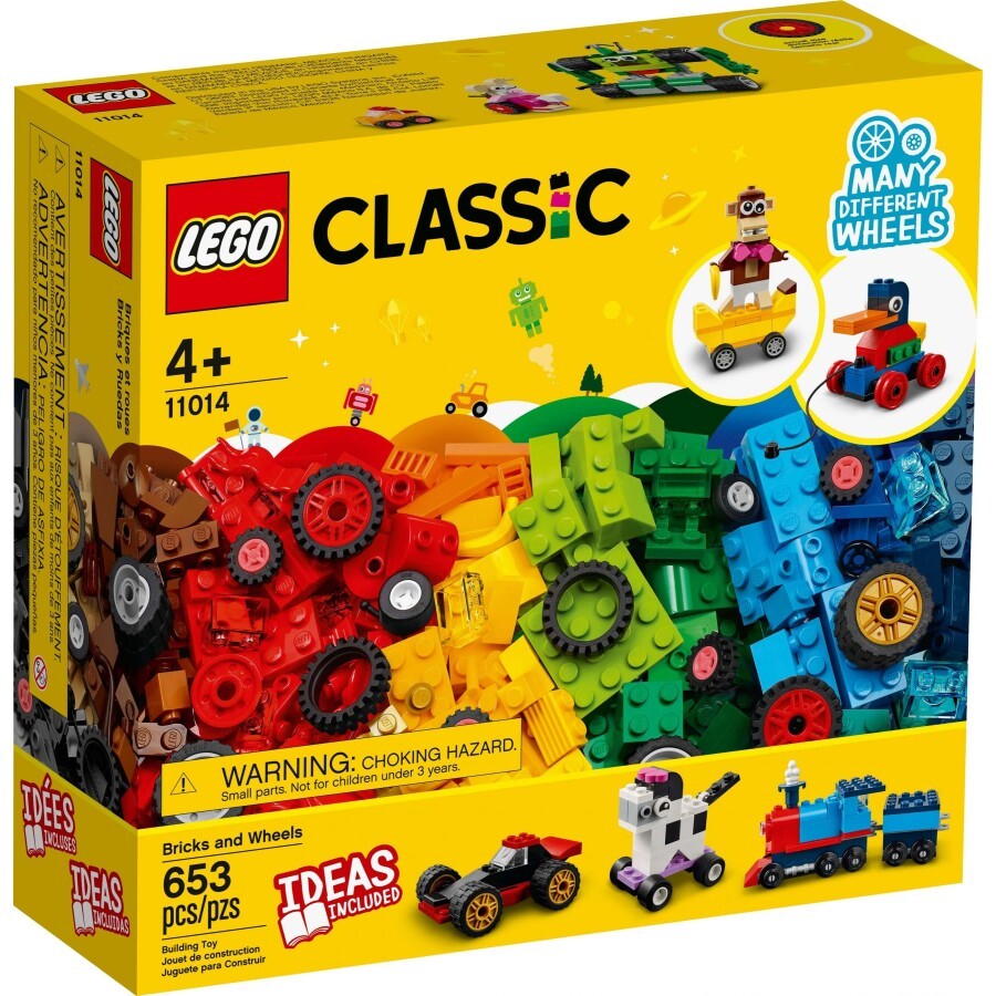 Конструктор LEGO Classic Кубики и колеса: цены и характеристики