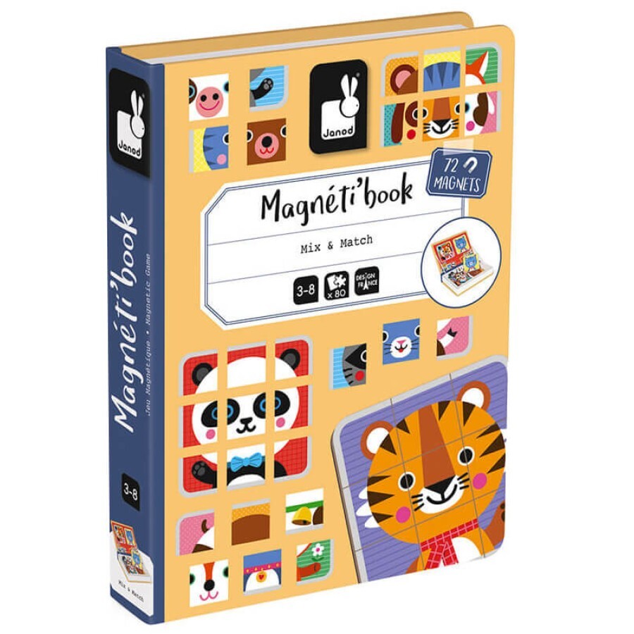 Розвиваюча іграшка Janod Магнітна книга Мікс тварин: ціни та характеристики