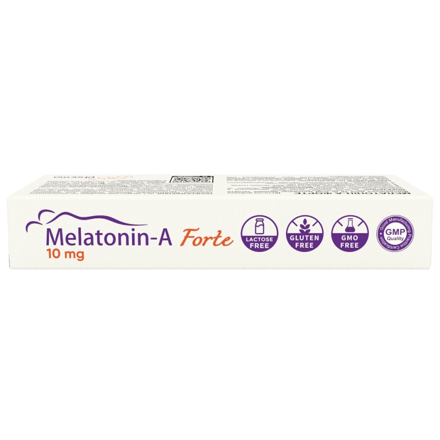 Мелатонін-А Форте 10 мг, таблетки, №20: ціни та характеристики