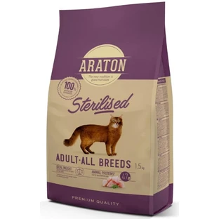 Сухий корм для кішок ARATON Sterilised Adult All Breeds, 1.5 кг