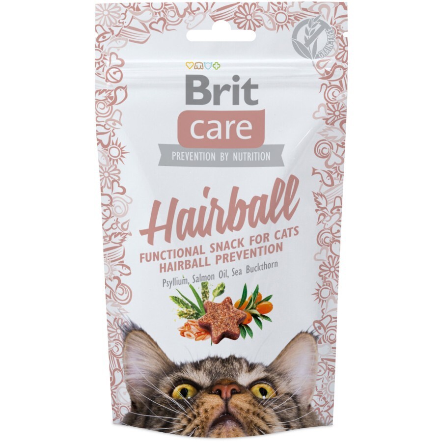 Ласощі для котів Brit Care Hairball з качкою, 50 г: ціни та характеристики