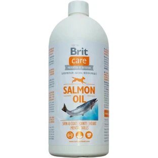 Витамины для собак Brit Care Масло лосося для блеска шерсти и здоровья кожи, 1 л