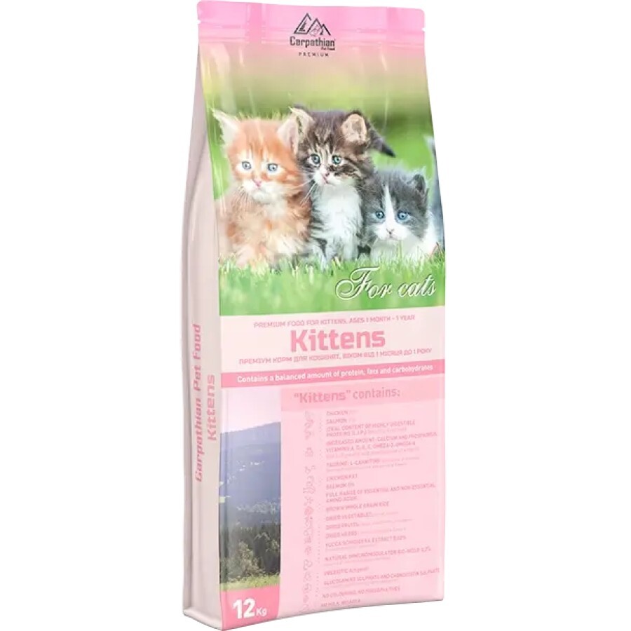 Сухий корм для кішок Carpathian Pet Food Kittens 12 кг: ціни та характеристики