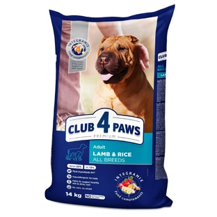 Сухий корм для собак Club 4 Paws Преміум. Ягня і рис 14 кг