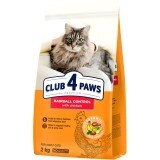 Сухой корм для кошек Club 4 Paws Premium с эффектом вывода шерсти 2 кг