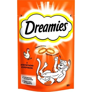 Ласощі для котів Dreamies з куркою 60 г
