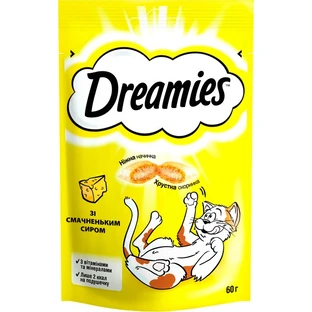 Ласощі для котів Dreamies із сиром 60 г