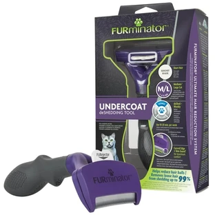 Фурминатор для животных FURminator для кошек с короткой шерстью размер M-L
