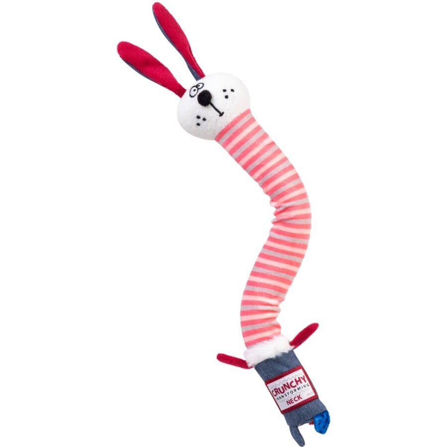 Игрушка для собак GiGwi Crunchy Заяц с хрустящей шеей и пищалкой 28 см: цены и характеристики