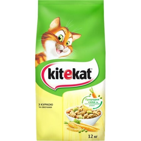 Сухой корм для кошек Kitekat Курица с овощами 12 кг