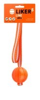 Іграшка для собак Liker Line М&#39;ячик зі стрічкою 5 см