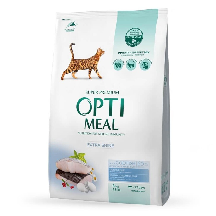 Сухой корм для кошек Optimeal для взрослых с высоким содержанием щепы 4 кг: цены и характеристики