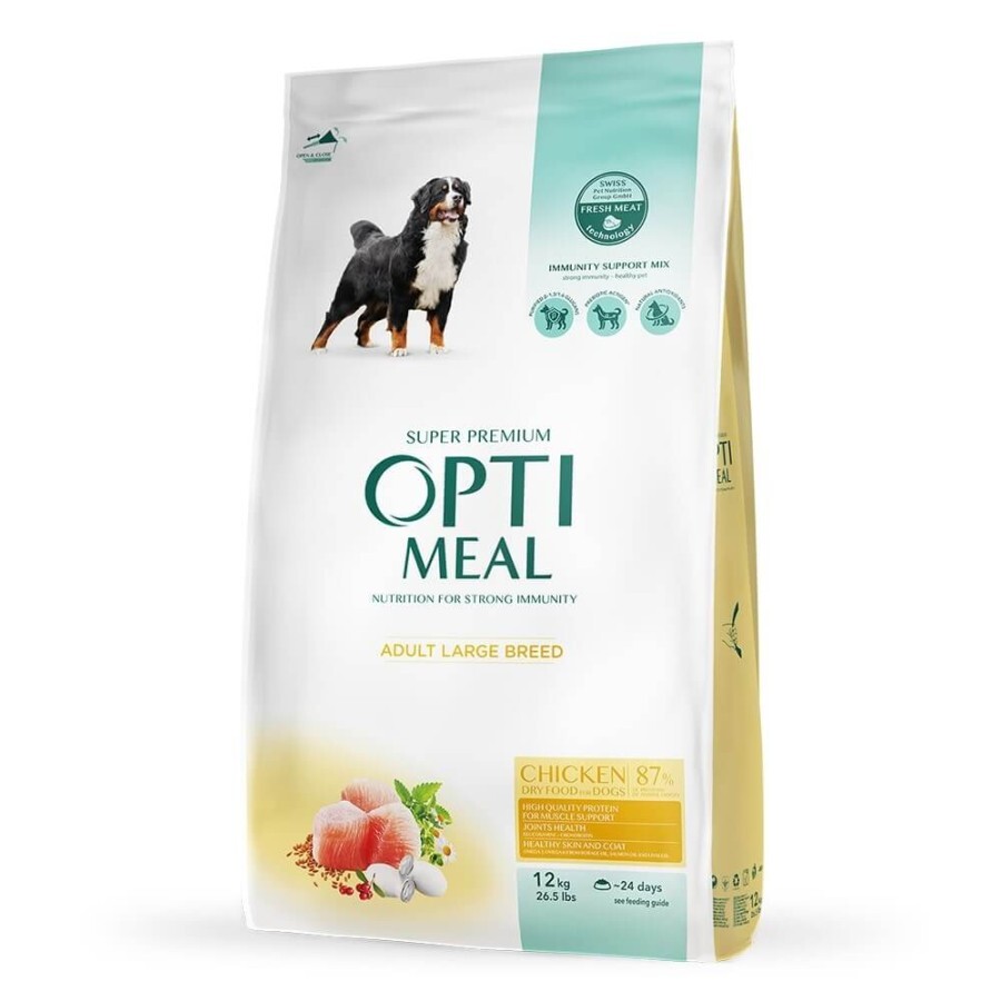 Сухой корм для собак Optimeal для больших пород со вкусом курицы 12 кг: цены и характеристики