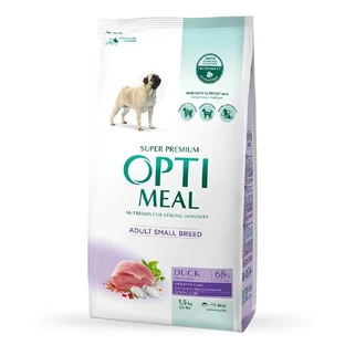 Сухой корм для собак Optimeal для малых пород со вкусом утки, 1.5 кг