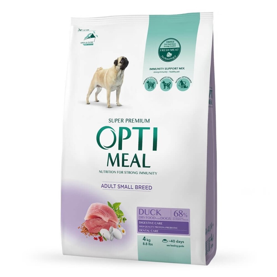Сухой корм для собак Optimeal для малых пород со вкусом утки 4 кг: цены и характеристики