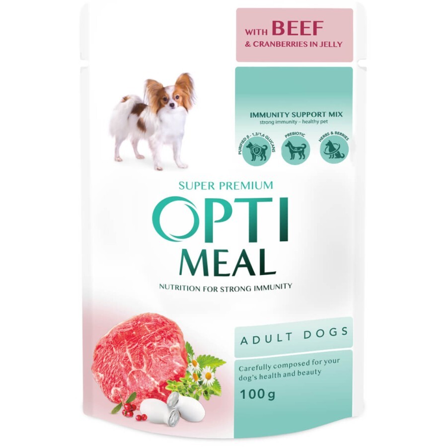 Вологий корм для собак Optimeal для цуценят з індичкою та морквою в соусі 100 г: ціни та характеристики