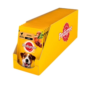 Влажный корм для собак Pedigree Курица и овощи в соусе 100 г