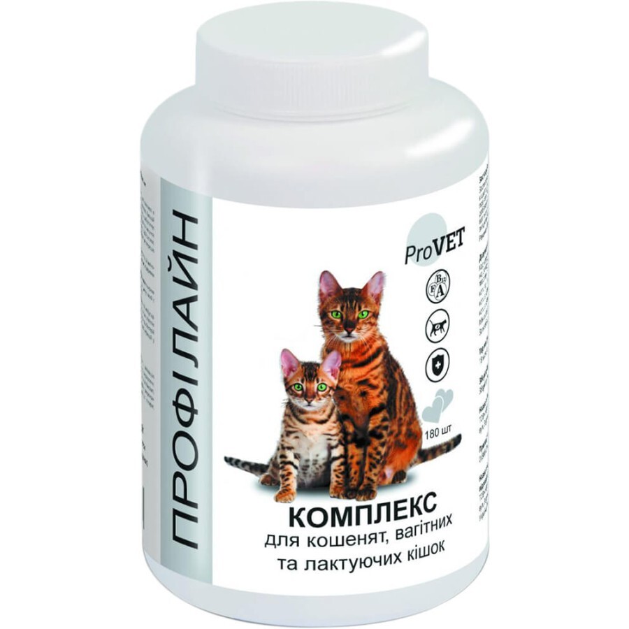Витамины для кошек ProVET КОМПЛЕКС для котят, беременных и кормящих кошек 180 табл: цены и характеристики