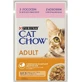 Вологий корм для кішок Purina Cat Chow Adult з лососем і зеленою квасолею в желе 85г