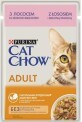 Вологий корм для кішок Purina Cat Chow Adult з лососем і зеленою квасолею в желе 85г
