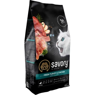UAnimals Сухий корм для кішок Savory Kitten Chicken with Fresh Turkey 2 кг