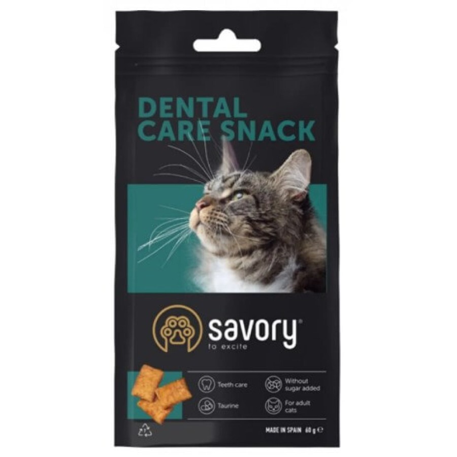 Ласощі для котів Savory Snack Dental Care 60 г (подушечки для гігієни зубів): ціни та характеристики