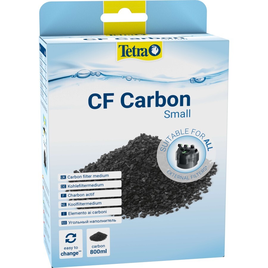Наповнювач для акваріумного фільтра Tetra «Carbon» активоване вугілля 800 мл: ціни та характеристики