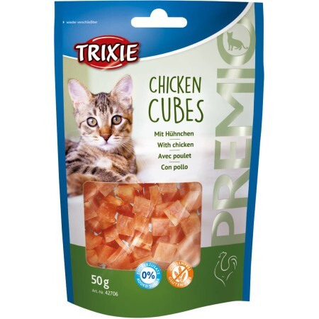 Ласощі для котів Trixie Premio Chicken Cubes курячі кубики 50 г