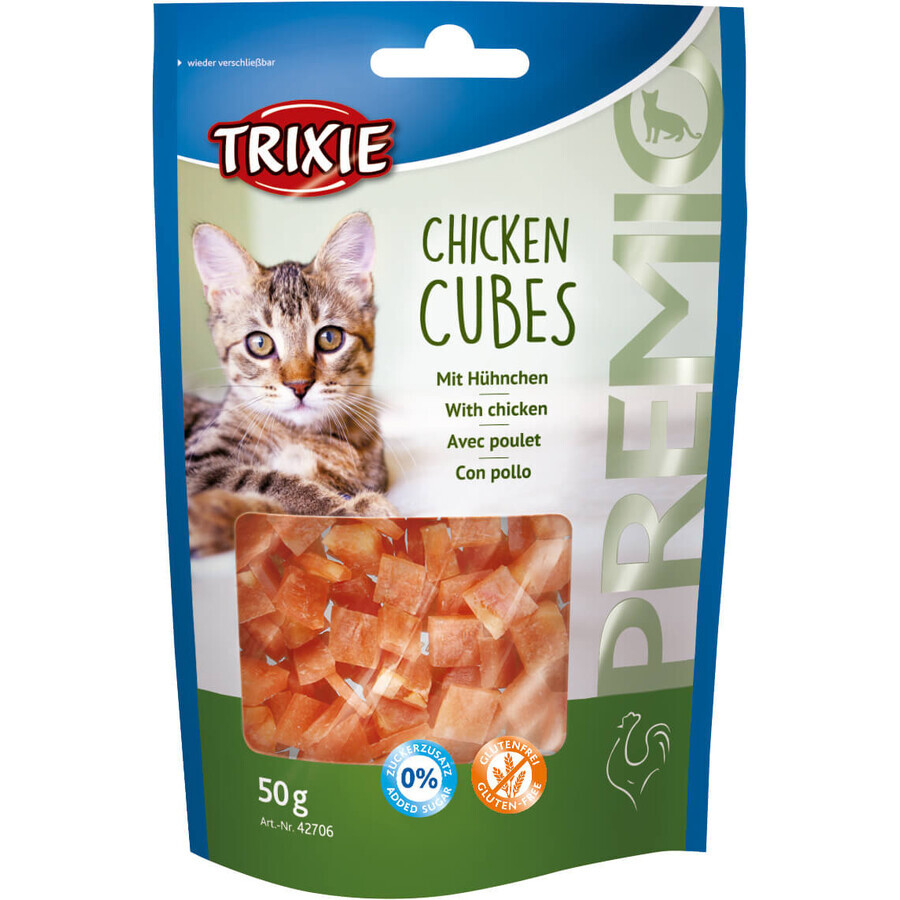Лакомство для кошек Trixie Premio Chicken Cubes куриные кубики 50 г: цены и характеристики