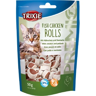 Лакомство для кошек Trixie Premio Rolls с курицей и сайдой 50 г