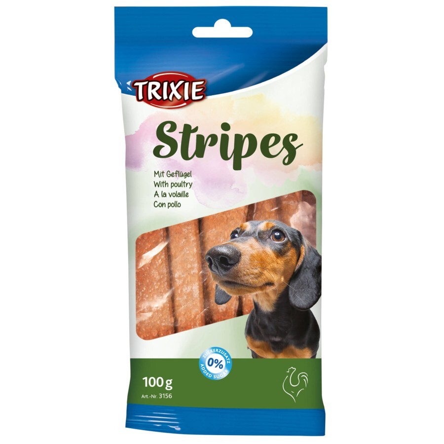 Лакомство для собак Trixie Stripes Light с мясом домашней птицы 10 шт 100 г: цены и характеристики