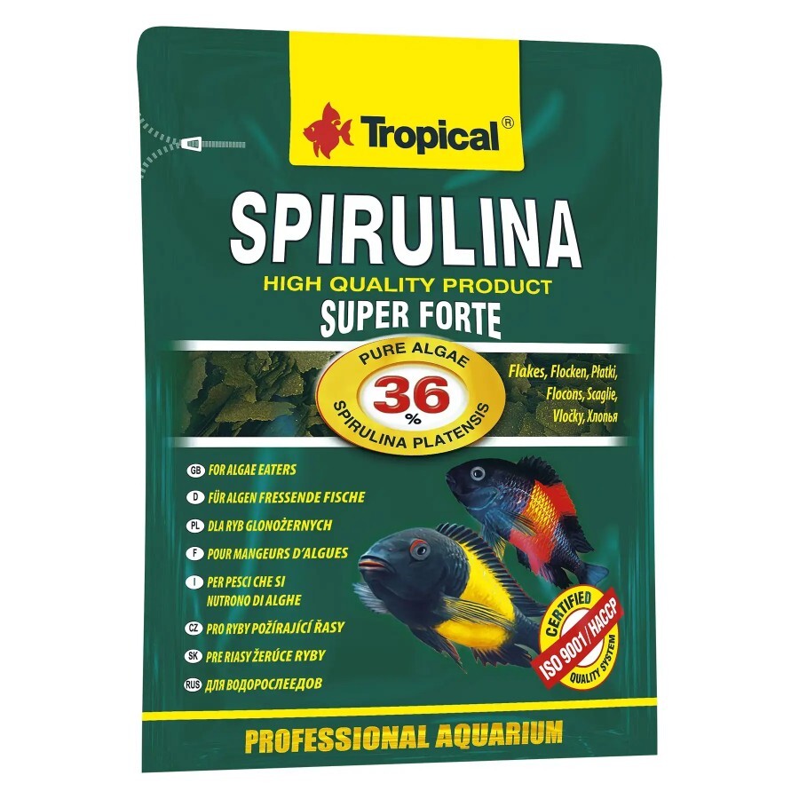 Корм для рыб Tropical Super Spirulina Forte в хлопьях 60 мл: цены и характеристики